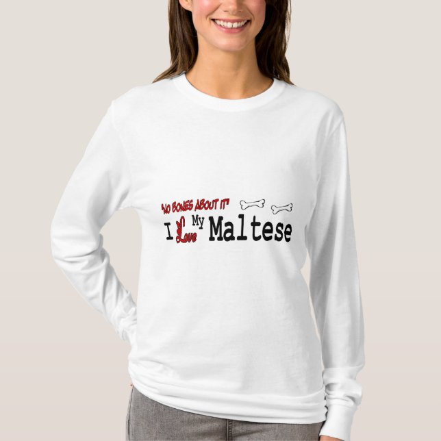 Maltesiska Älskare Gifts Tee (Framsida)