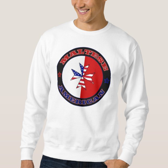 Maltesiska amerikanska Kor Ensign Sweatshirt (Framsida)