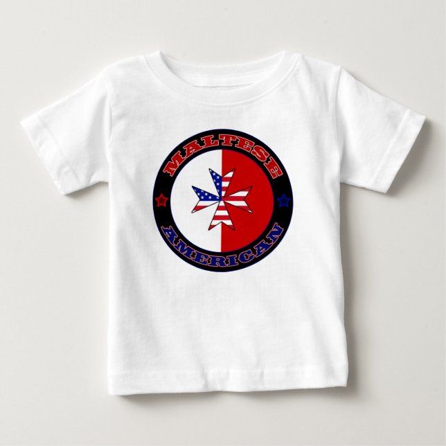 Maltesiska amerikanska Kor Ensign T-shirt (Framsida)