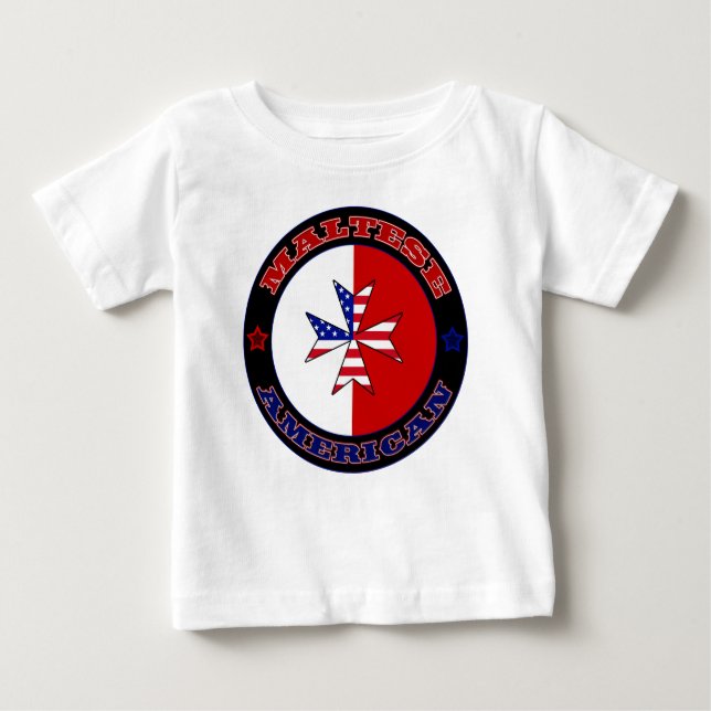Maltesiska amerikanska Kor Ensign Tee (Framsida)