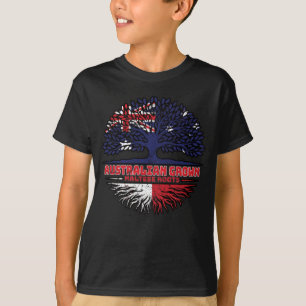 Maltesiska australiska Australien Träd Roots Flagg T Shirt