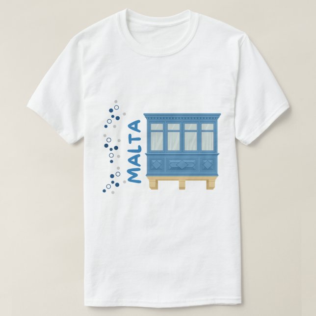 Maltesiska Balcony T-Shirt (Design framsida)