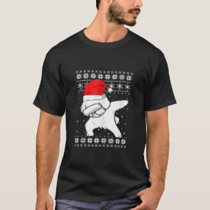 Maltesiska Dabbing Dance Hund Ugly Sweater jul P T Shirt