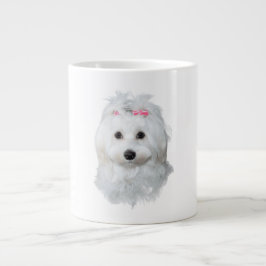 Maltesiska Elegance Fluffy Beauty Jumbo Mugg