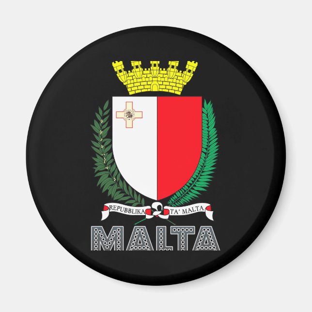 Maltesiska Emblem Magnet (Framsidan)