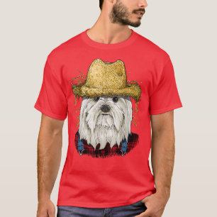 Maltesiska Farmer Maltesiska Hund älskare T Shirt