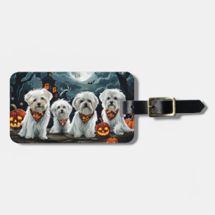 Maltesiska Halloween Spooky Bagagebricka