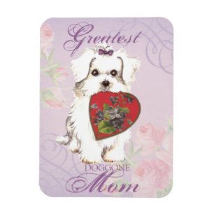 Maltesiska Heart Mamma Magnet