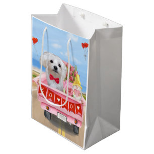 Maltesiska Hund Alla hjärtans dag Lastbil