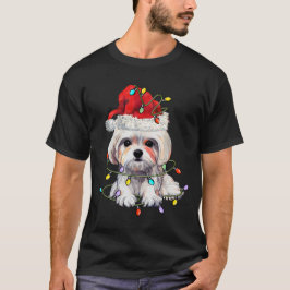 Maltesiska Hund Jul, Julafton Maltesiska Hund T Shirt