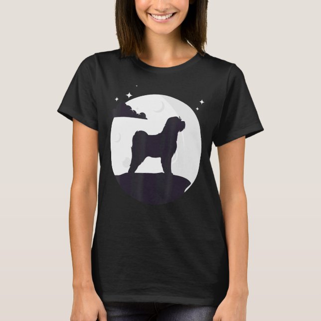 Maltesiska Hund Retro 8 T Shirt (Framsida)