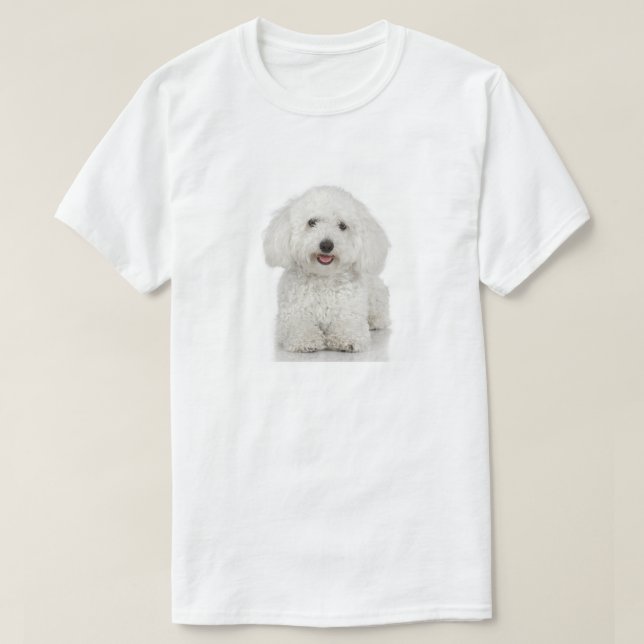 Maltesiska Hund White Tee (Design framsida)