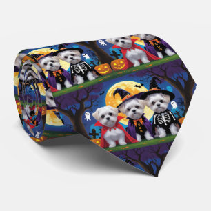 Maltesiska Hundar Pumpkin Halloween Funny Slips