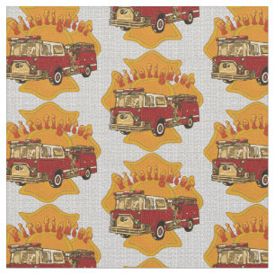 Maltesiska Kor-brandlångtradare Firefighter Fabric Tyg