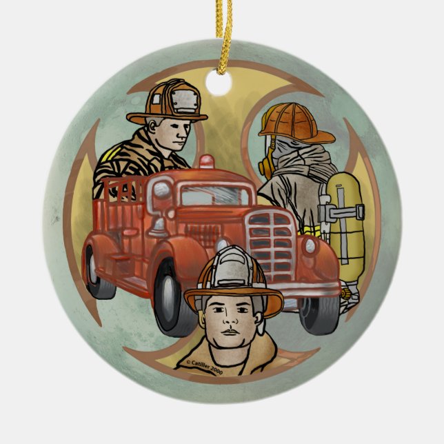 Maltesiska Kor Firefighter Brothers ornament (Framsidan)