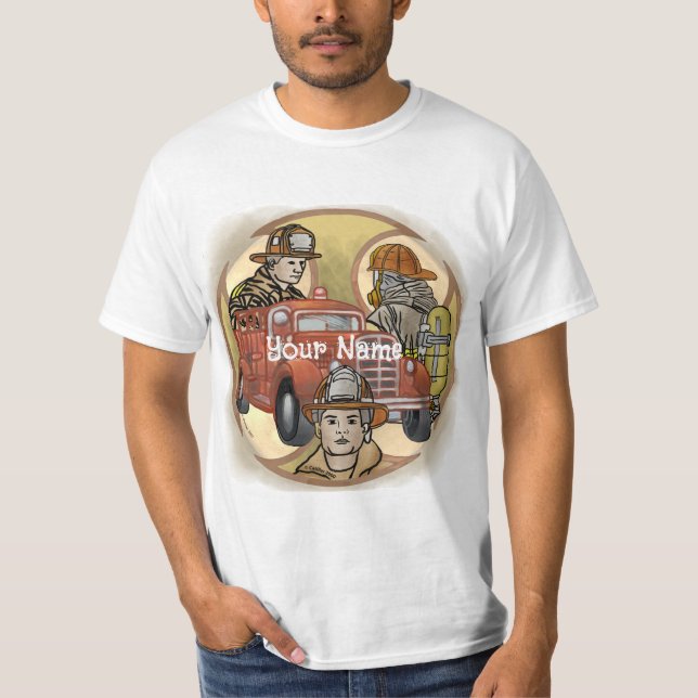 Maltesiska Kor Firefighter Brothers T Shirt (Framsida)