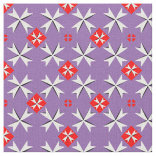 Maltesiska Kor & Malta Flagga Trendig Fabric/mode Tyg