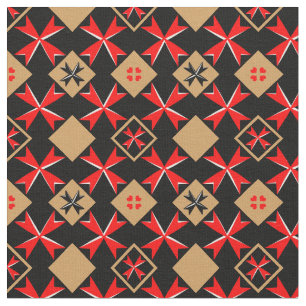 Maltesiska Kor & Malta Flagga Trendig Fabric/mode Tyg