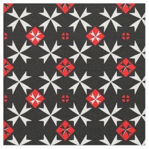Maltesiska Kor & Malta Flagga Trendig Fabric/mode Tyg