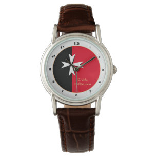 Maltesiska Kor och Malta Flagga trendig mode /desi Armbandsur