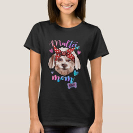 Maltesiska Mamma Puppy Mamma T Shirt