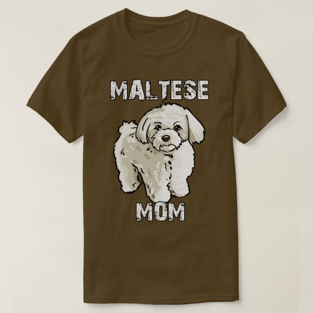 Maltesiska Mamma T Shirt (Design framsida)