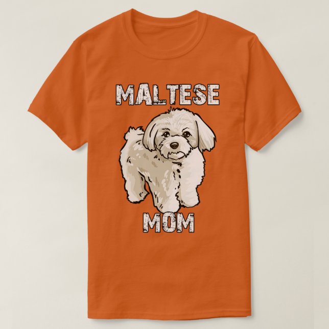 Maltesiska Mamma T Shirt (Design framsida)