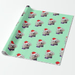 Maltesiska med Santa Hat Presentpapper<br><div class="desc">Maltesiska med en julhatt. Den här lilla valpen är redo till jul,  eller hur? Kärlek Maltesisk hundar? Prisvärda presentidéer för vänner och familjer.</div>