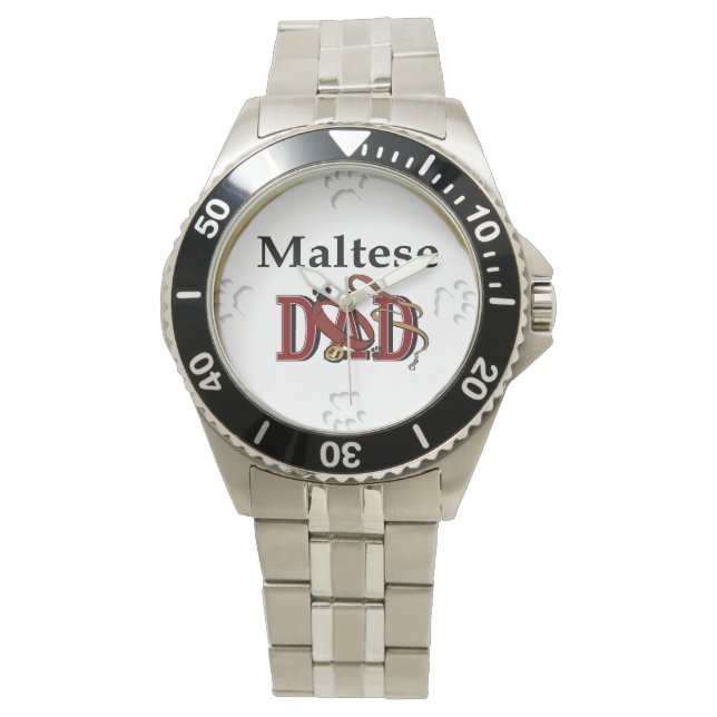 Maltesiska Pappa Gifts Armbandsur (Framsida)