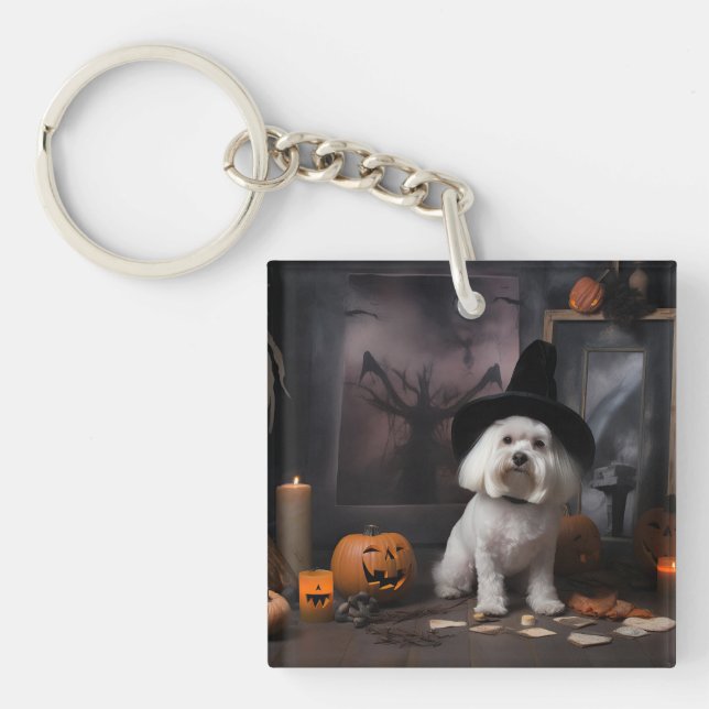 Maltesiska Pumpkins Halloween Scary (Framsidan)
