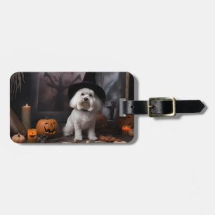 Maltesiska Pumpkins Halloween Scary Bagagebricka