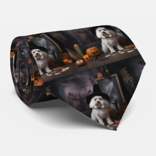 Maltesiska Pumpor Halloween Skräckinjagande Slips