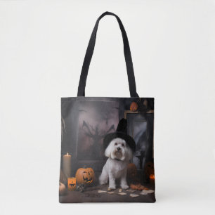 Maltesiska Pumpor Halloween Skräckinjagande Tygkasse
