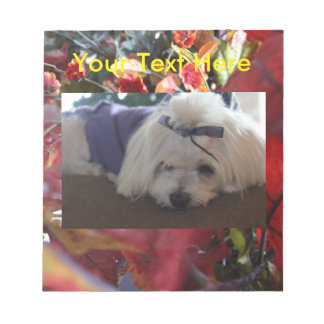 Maltesiska Seasons Löv Design Anteckningsblock