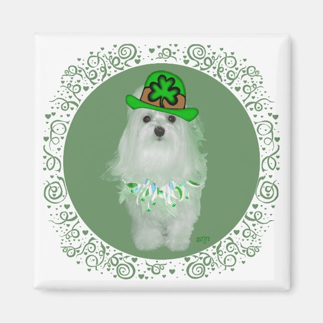 Maltesiska St. Patricks dag Magnet (Framsidan)