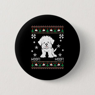 Maltesiska ugly jul Sweater Knapp