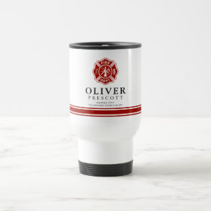 Maltesiskt argt symbol för volontärbrandman   resemugg