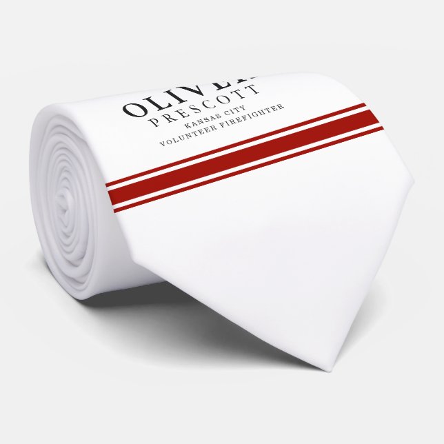 Maltesiskt argt symbol för volontärbrandman | slips (Rullad)