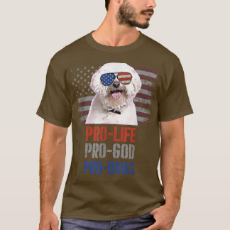 Maltesiskt Pro Life Pro God Pro Hundar T-Shirt