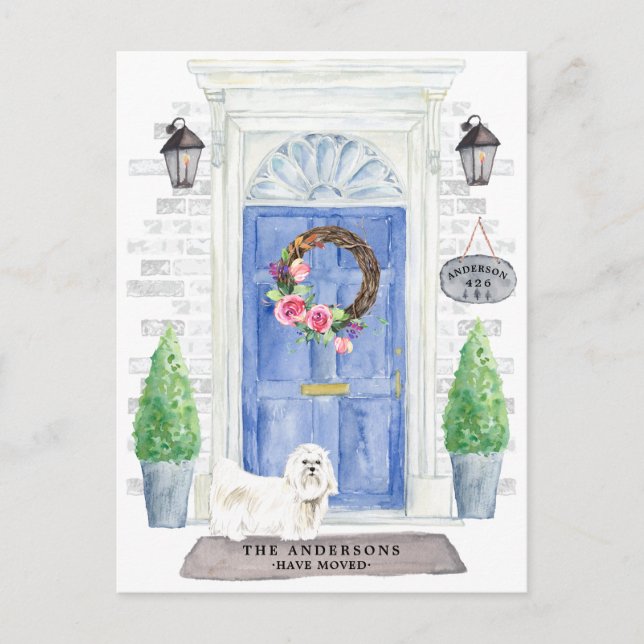 Maltesiskt vykort för Flytta-meddelande (Framsida)