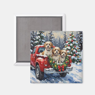 Malti-Tzu Julröd Lastbilshögtid Magnet