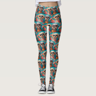 Malti Tzu med Heart Ro Valentine Day Leggings