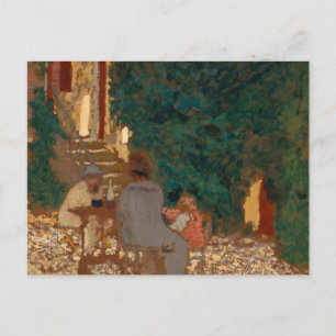 Måltid i en trädgård, 1898 av Edouard Vuillard Vykort
