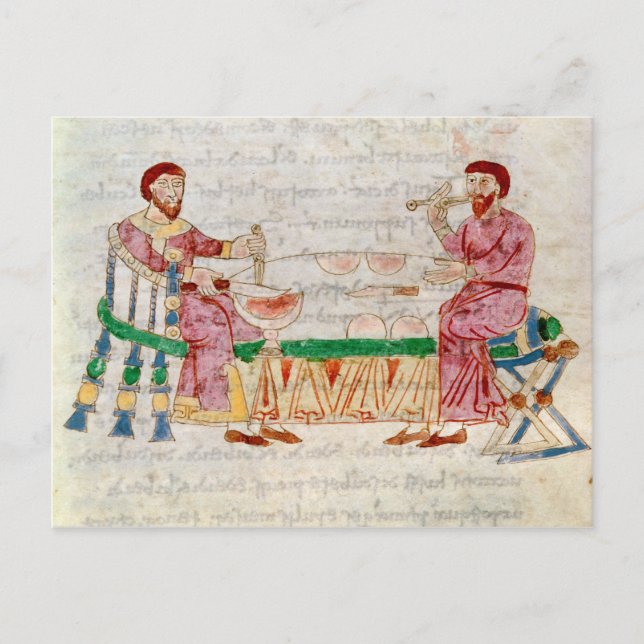 Måltiden, från "De Universo" Vykort (Framsida)