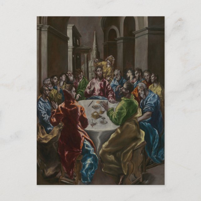 Måltiden i Simons hus av El Greco Vykort (Framsida)