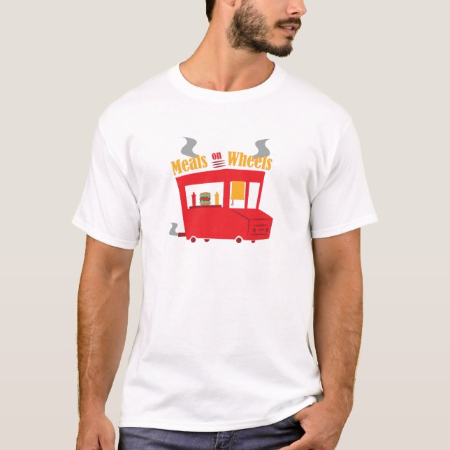 Måltider på hjul tee shirt (Framsida)