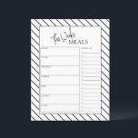 Måltidsplanering för länkad minimal skripttext var<br><div class="desc">Minimal måltidsplanering för textskript med en lista över livsmedel där du kan notera dina köpbehov. Den minsta måltidsplaneraren levereras med ett anteckningsområde längst bak där du kan lägga till påminnelser från extra eller sak som du inte vill missa. Måltidsplanering är en bra och nyttig metod för att kartlägga måltider för...</div>