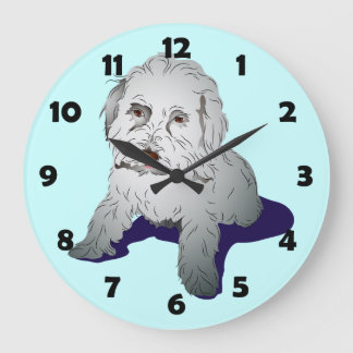 Maltipoo Cute Puppy Stor Klocka