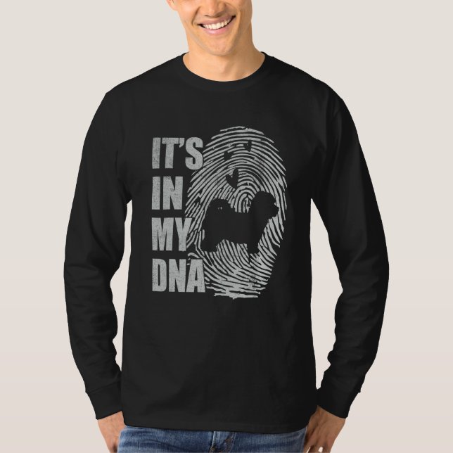 Maltipoo DNA Dog Mom Dad Dog T Shirt (Framsida)