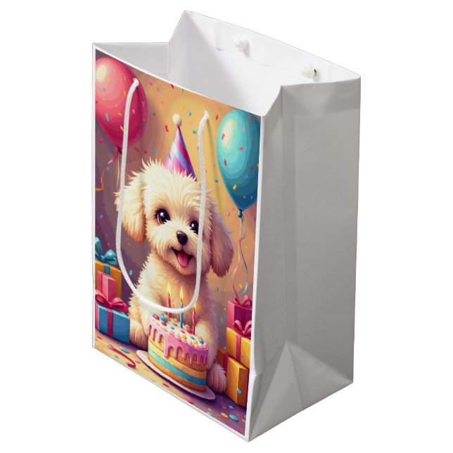 Maltipoo Födelsedagsfirande (Framsidan Vinklad)